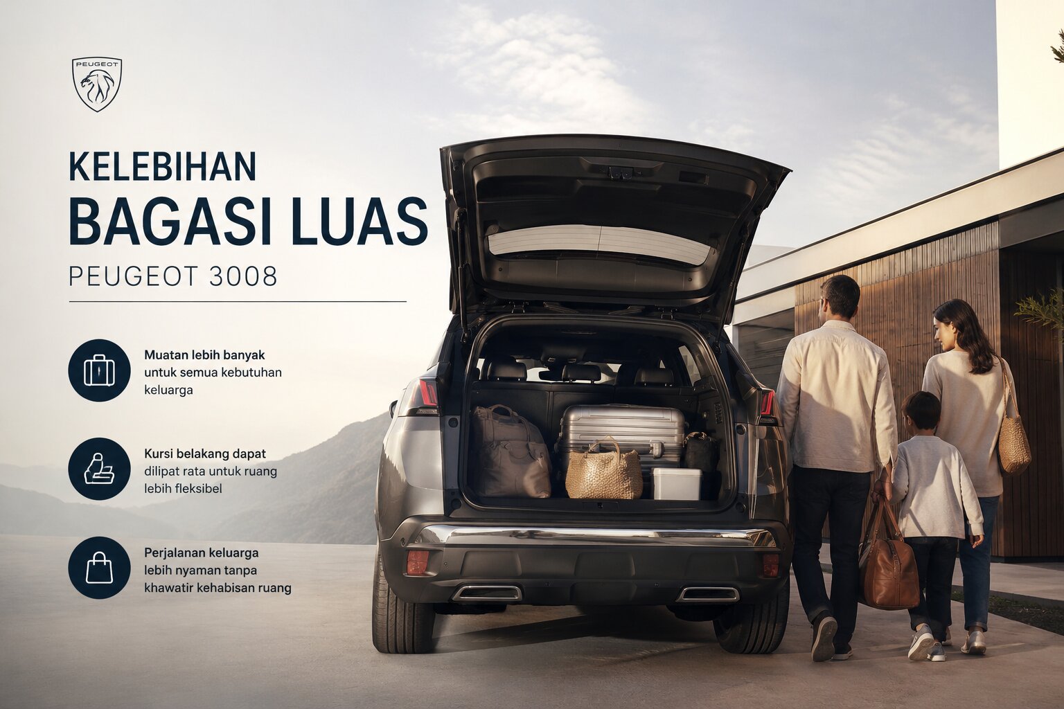 Peugeot 3008 dan Efektivitas Bagasi dalam Menunjang Aktivitas Keluarga Sehari-hari